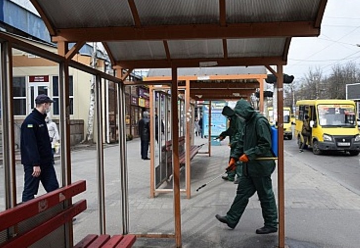 Кропивницький, зупинки, дезінфекція, обработка, транспорту